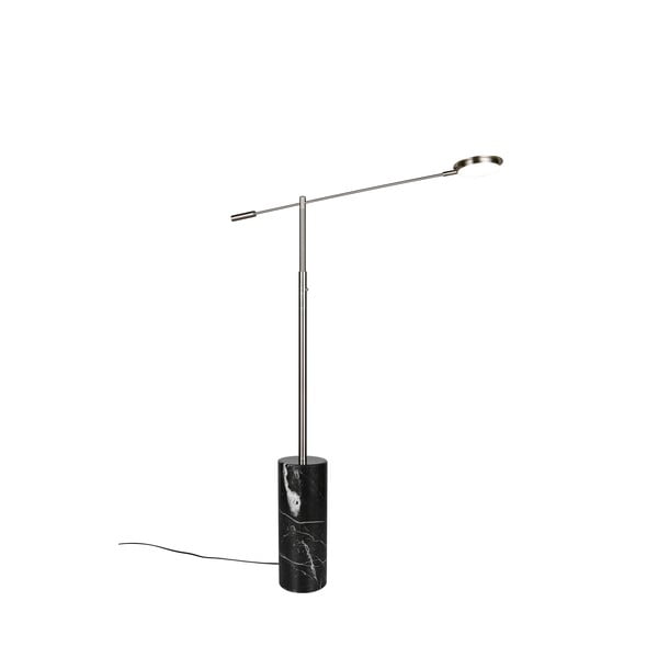 Črno-srebrna LED stoječa svetilka (višina 145 cm) Fiore – Trio Select-image-2