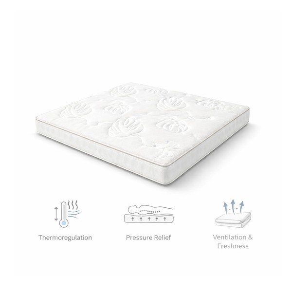 Srednje trda vzmetena termoregulacijska vzmetnica 160x200 cm Memory Luna – Bonami Selection-image-3