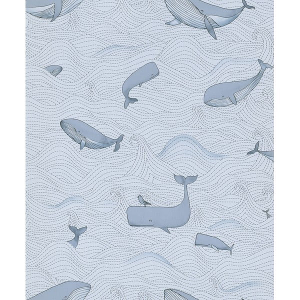 Otroška tapeta iz flisa 10 m x 53 cm Whales – Vavex