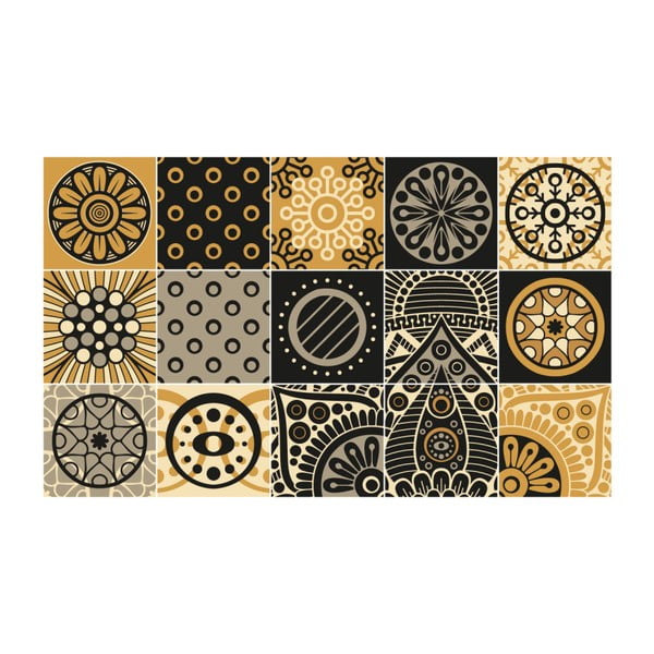 Komplet 15 stenskih nalepk Ambiance Wall Decal Azulejos Tiles San Juan, 10 x 10 cm-image-2