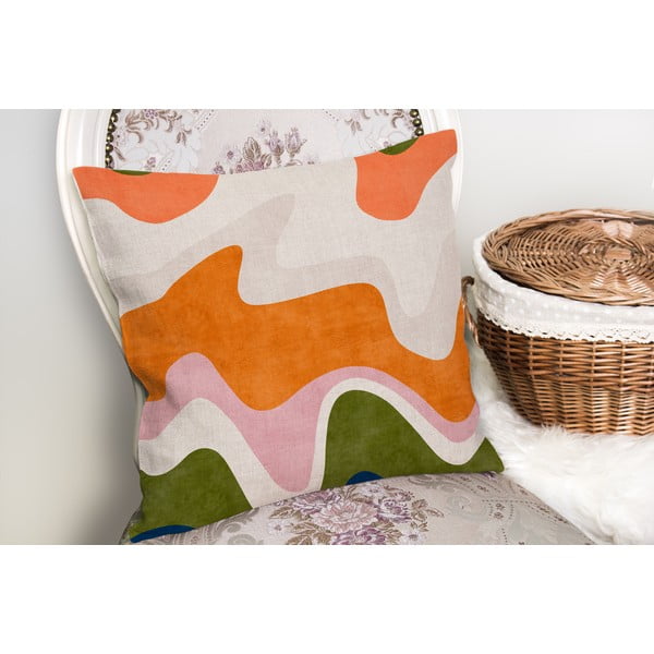 Prevleka za blazino 43x43 cm Squiggly Orange – Mila Home-image-1