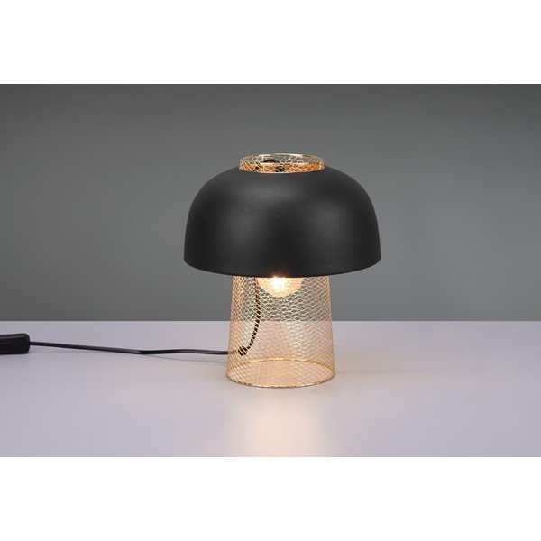 Mat črna kovinska namizna svetilka (višina 28 cm) Punch – Reality-image-1