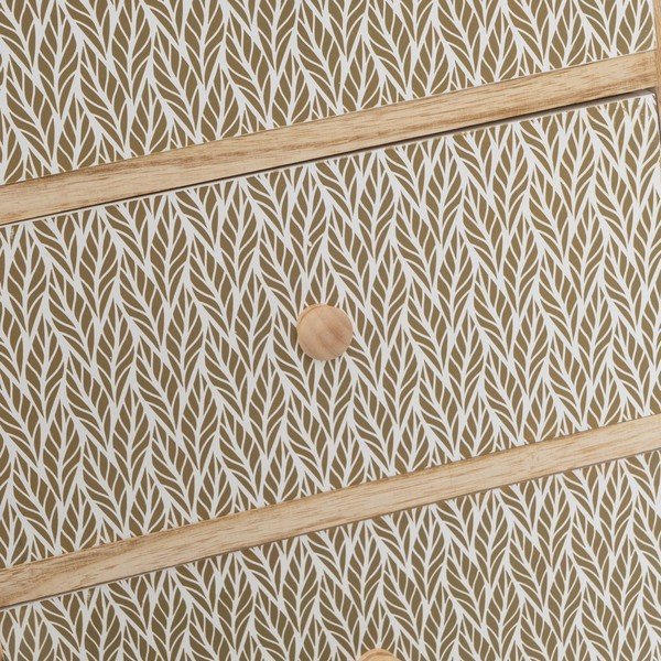 Visoka komoda iz masivne pavlovnije v naravni barvi 40x73 cm – Casa Selección-image-4