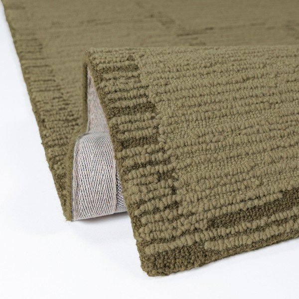 Zelena ročno tkana volnena preproga 160x230 cm Harris Modula Wool – Flair Rugs-image-2