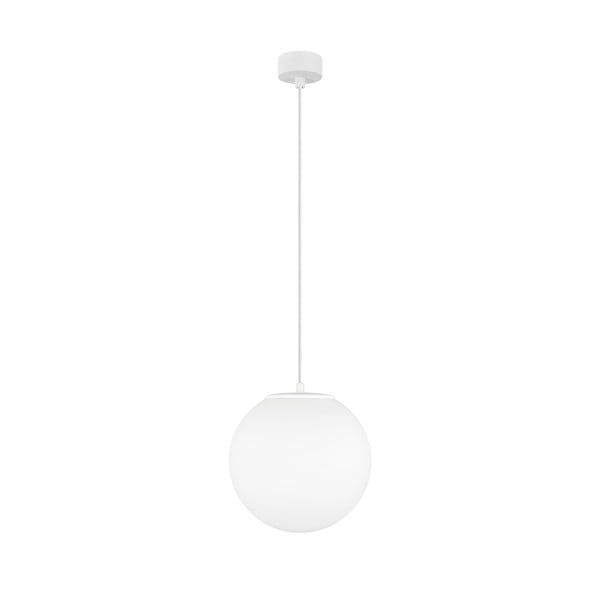 Mat bela viseča svetilka Sotto Luce Tsuki, ⌀ 25 cm