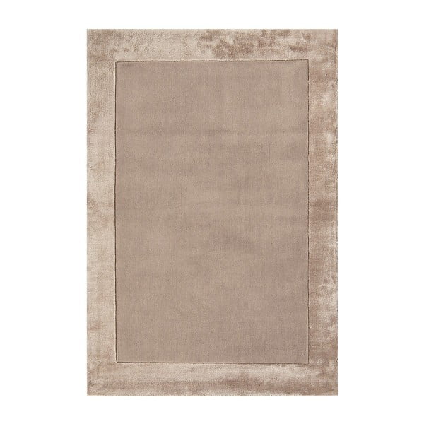 Svetlo rjava ročno tkana preproga iz mešanice volne 120x170 cm Ascot – Asiatic Carpets