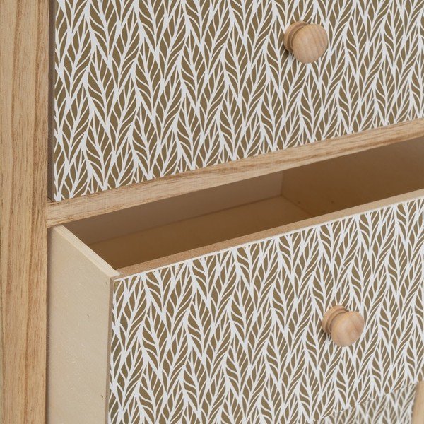 Visoka komoda iz masivne pavlovnije v naravni barvi 40x73 cm – Casa Selección-image-1