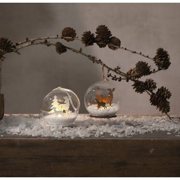 Božična svetlobna dekoracija v naravni barvi ø 8 cm Fauna – Star Trading-image-3