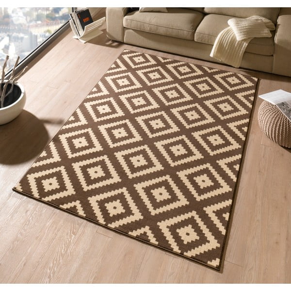 Rjava preproga 80x300 cm Diamond – Hanse Home-image-1