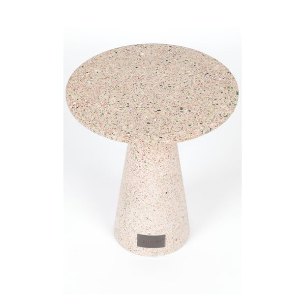 Rožnata stranska mizica Zuiver Victoria, ø 41 cm-image-1