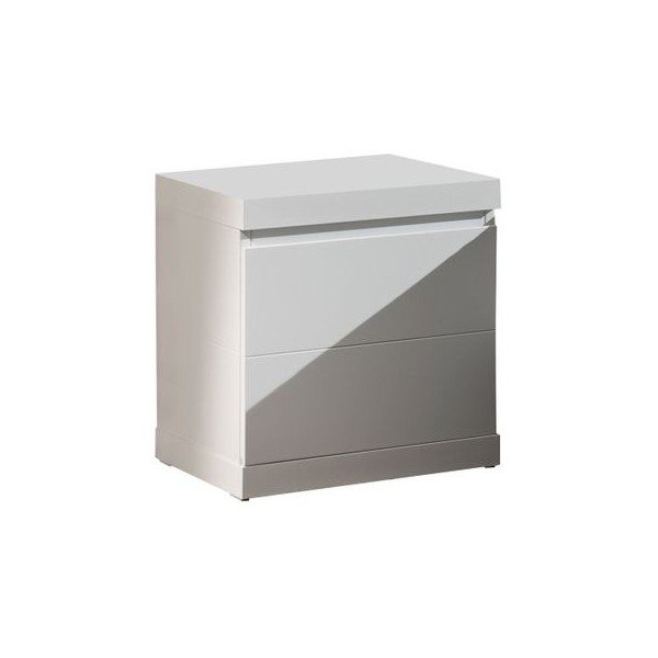 Bela nočna omarica Vipack Lara, širina 44 cm