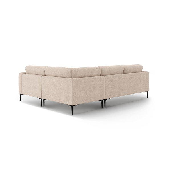 Svetlo rjava kotna sedežna garnitura (desni kot/v obliki črke L) Bemy – Micadoni -image-2