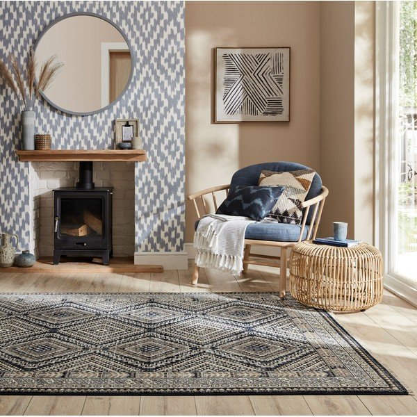 Temno modra preproga 160x234 cm Babylon – Flair Rugs-image-1