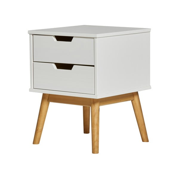 Bela nočna omarica iz masivnega borovega lesa Marckeric Baku-image-2