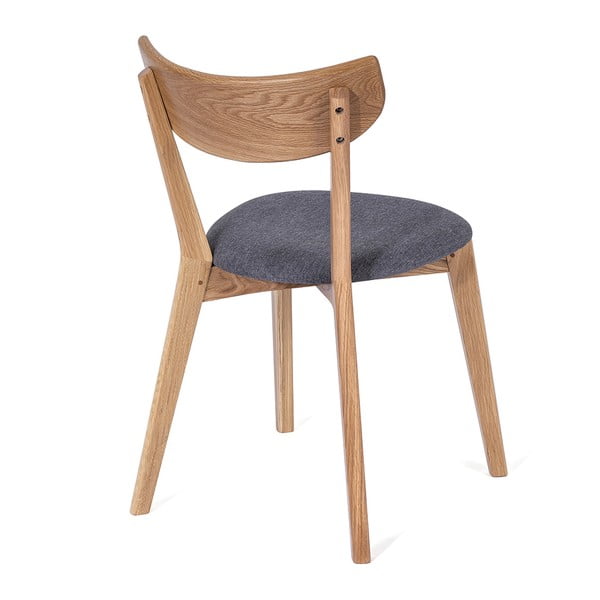 Hrastov jedilni stol s sivim sedežem Arch - Bonami Selection-image-2