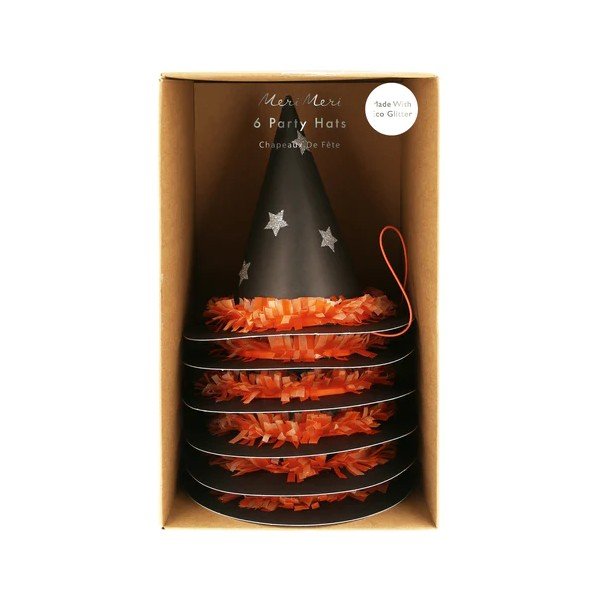 Party klobučki v kompletu 6 ks Witch - Meri Meri-image-4