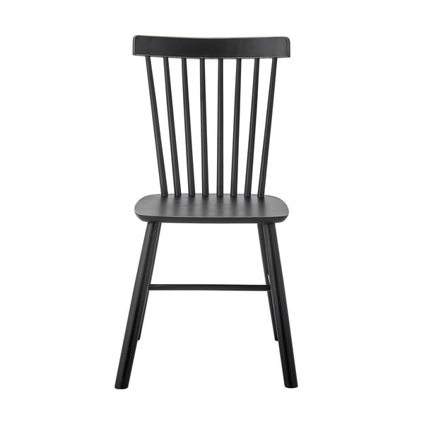 Črn jedilni stol iz masivnega kavčukovca Mill – Bloomingville-image-2