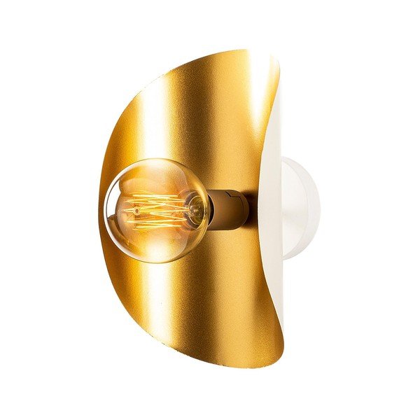 Bela/zlata stenska svetilka Sivani – Opviq lights-image-2