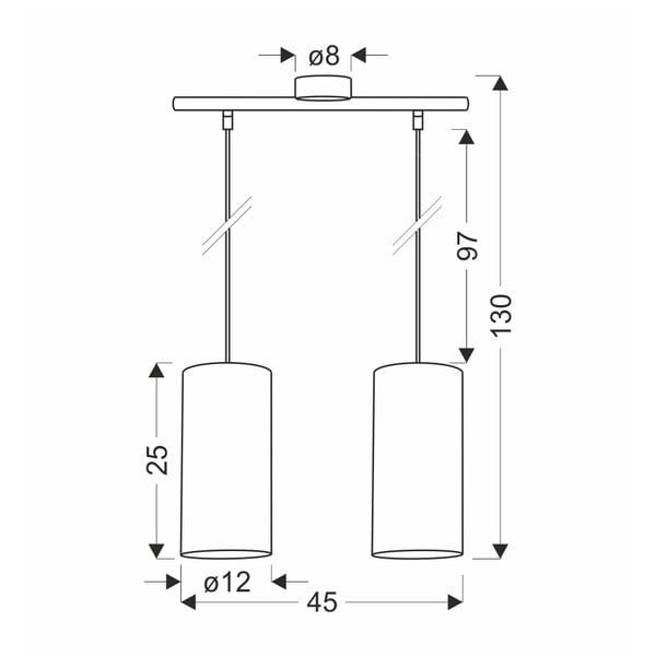 Svetlo rjava viseča svetilka ø 12 cm Ballo – Candellux Lighting-image-2