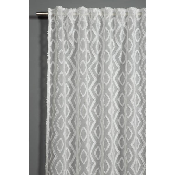 Bela prosojna zavesa 140x245 cm Diamant Scherli – Sehlbach