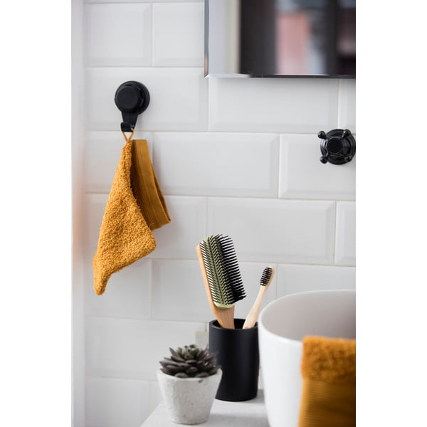 Črni jekleni obešalniki v kompletu 4 ks z namestitvijo brez vrtanja Bestlock – Compactor-image-1