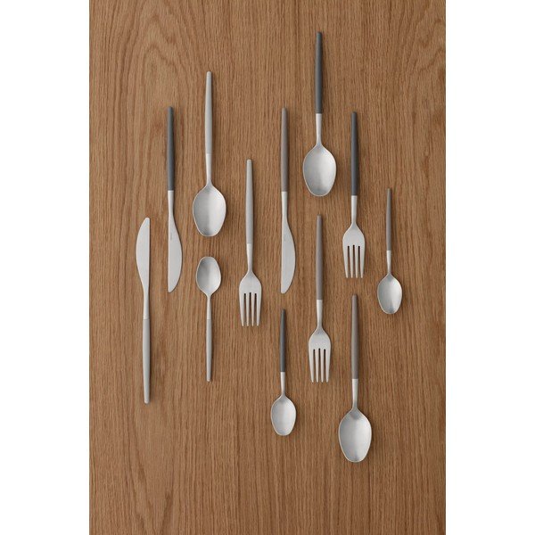 Temno siv/srebrn pribor iz nerjavečega jekla 16 ks Maxime – Blomus-image-1