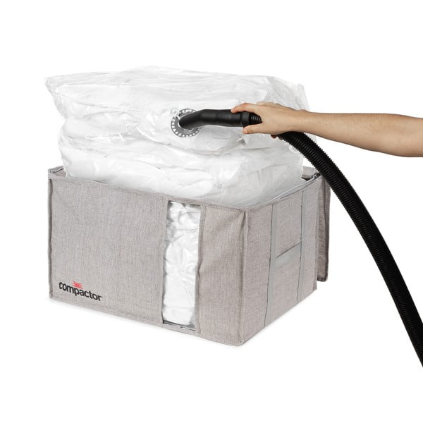 Siva vakuumska škatla za shranjevanje Compactor Oxford, 210 l