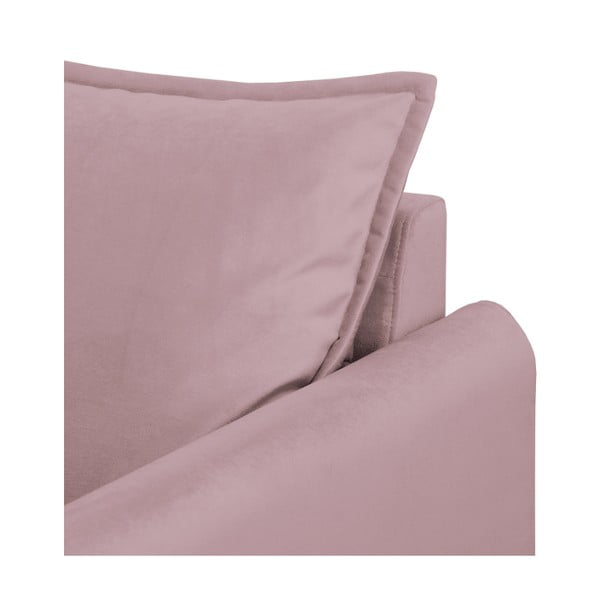 Svetlo vijolična žametna sedežna garnitura 138 cm Juli – Ropez-image-4