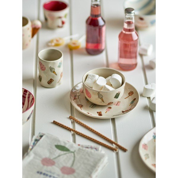 Otroški set posode iz kamenine 3 ks Sweets – Bloomingville Mini-image-1