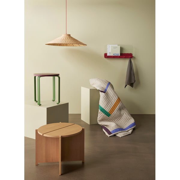 Okrogla stranska mizica v hrastovem dekorju ø 55 cm Dash – Hübsch-image-3