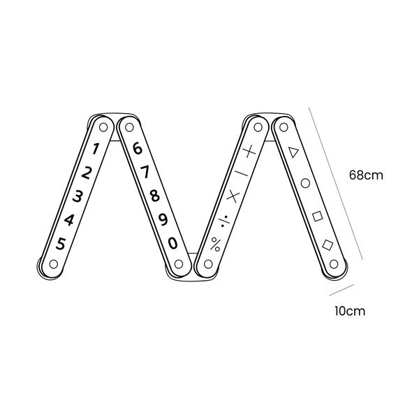 Črna čutna pot iz masivnega bora 10x408x5 cm Montessori – Meowbaby-image-4