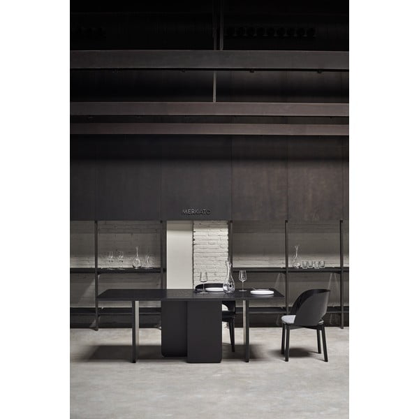 Črna jedilna miza Teulat Arq, 200 x 100 cm-image-1