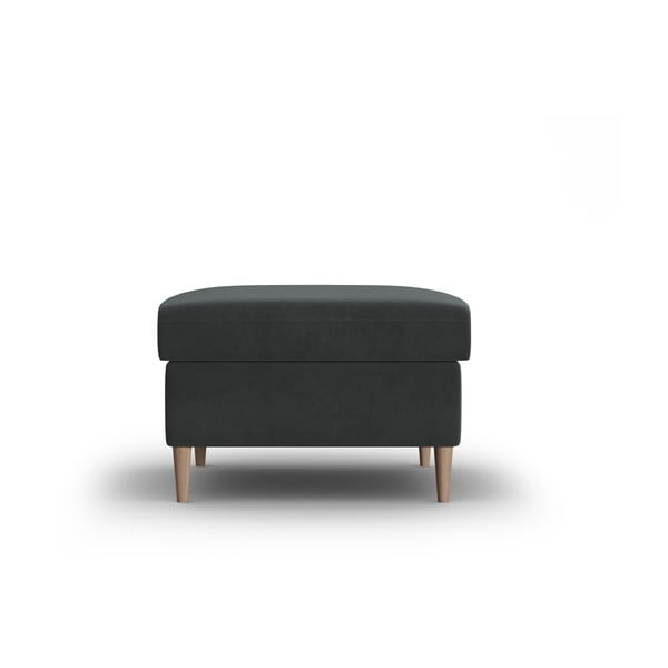 Temno siv žameten tabure Kyoto – Cosmopolitan Design