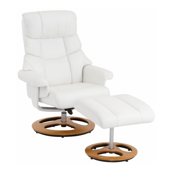 Komplet belega fotelja z otomanom Støraa Tony-image-4