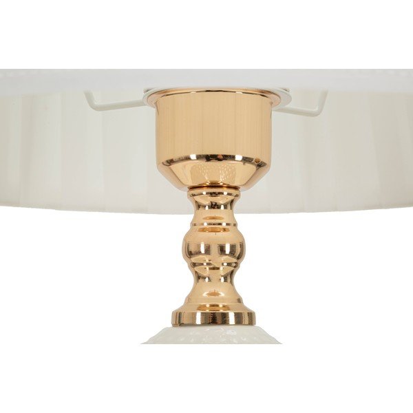 Bela namizna svetilka s tekstilnim senčilom (višina 57 cm) Caserta – Mauro Ferretti-image-3