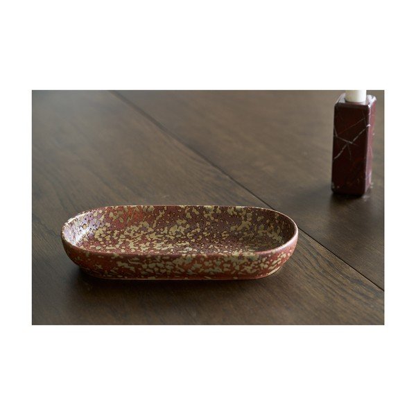 Keramičen dekorativni pladenj 11x23,5 cm – House Nordic-image-1