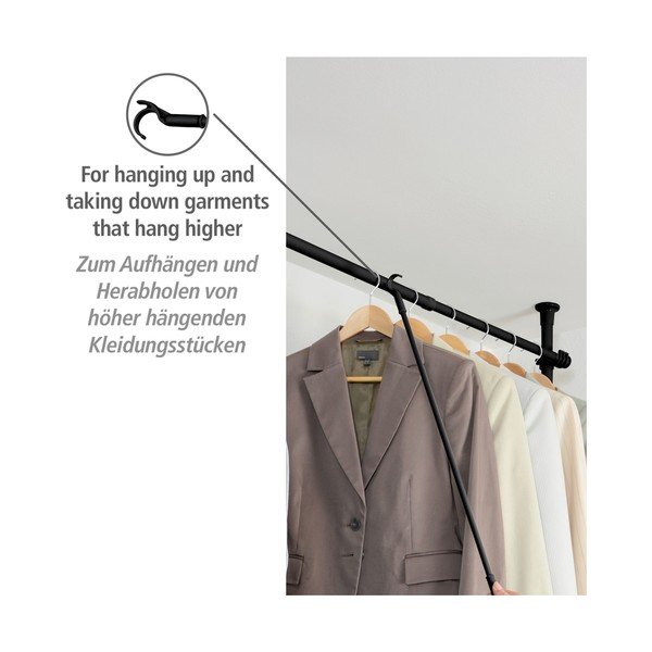 Kovinska/plastična palica za obleke Herkules – Wenko-image-2