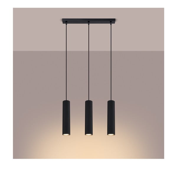 Črna viseča svetilka Gleam – Sollux-image-2