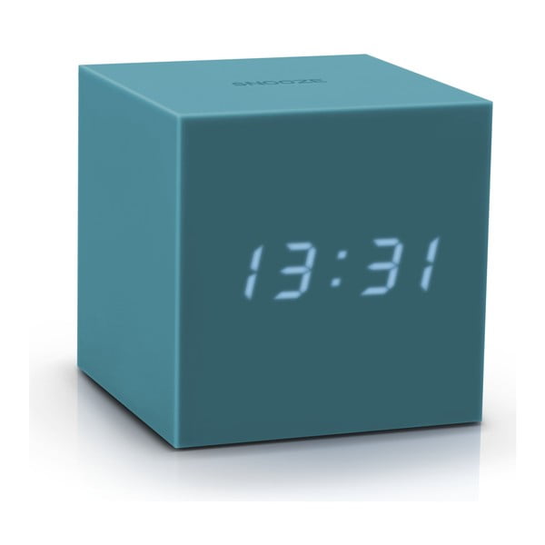 Modra LED budilka Gingko Gravity Cube-image-2