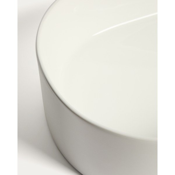 Bel keramičen umivalnik 50x31 cm Ovara – Kave Home-image-4