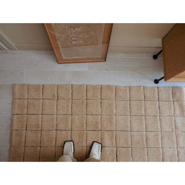 Jantaren ročno tkan volnen tekač 80x230 cm Mosaic Amber – Lorena Canals-image-1