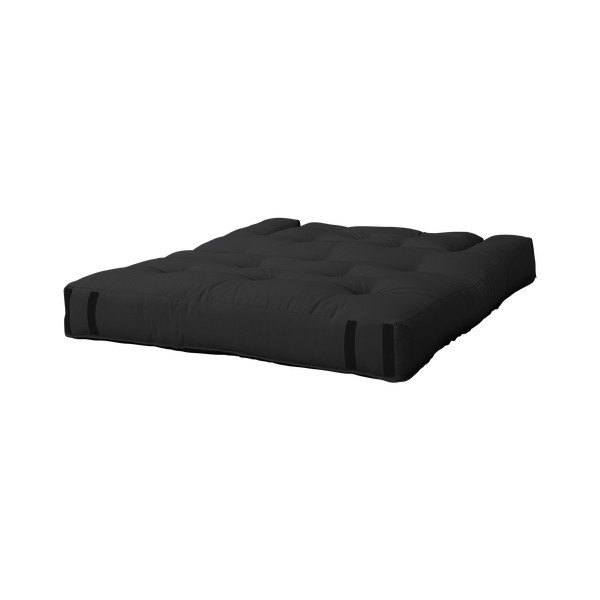 Črna raztegljiva sedežna garnitura 140 cm Hippo - Karup Design-image-1