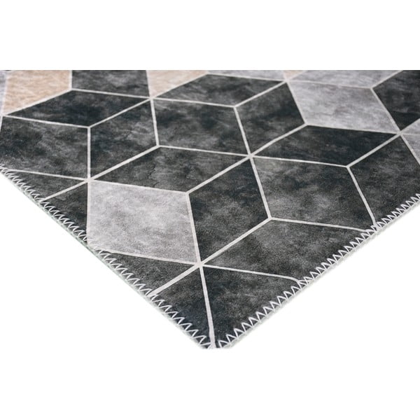 Sivo-kremni pralni tekač 200x80 cm - Vitaus-image-2