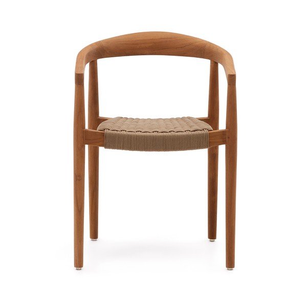 Vrtni stoli v kompletu 4 ks iz masivnega lesa v naravni barvi Ydalia – Kave Home-image-4