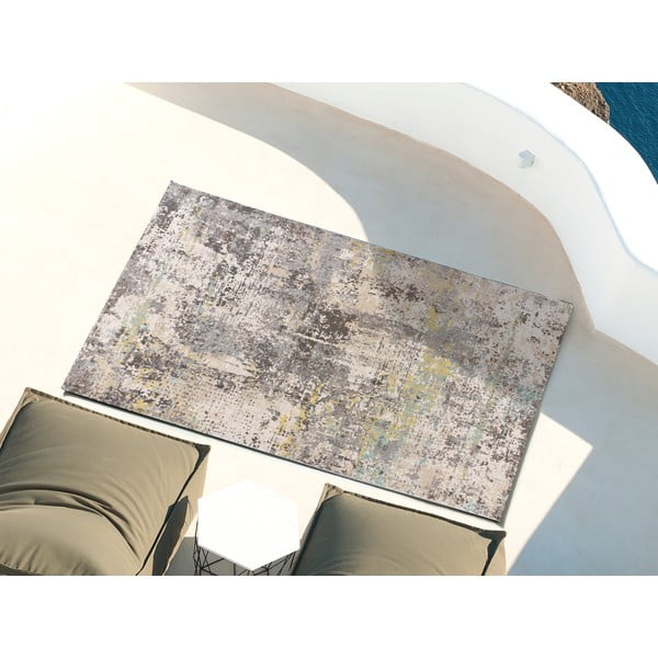 Sivo-bež zunanja preproga 290x200 cm Sassy - Universal-image-1