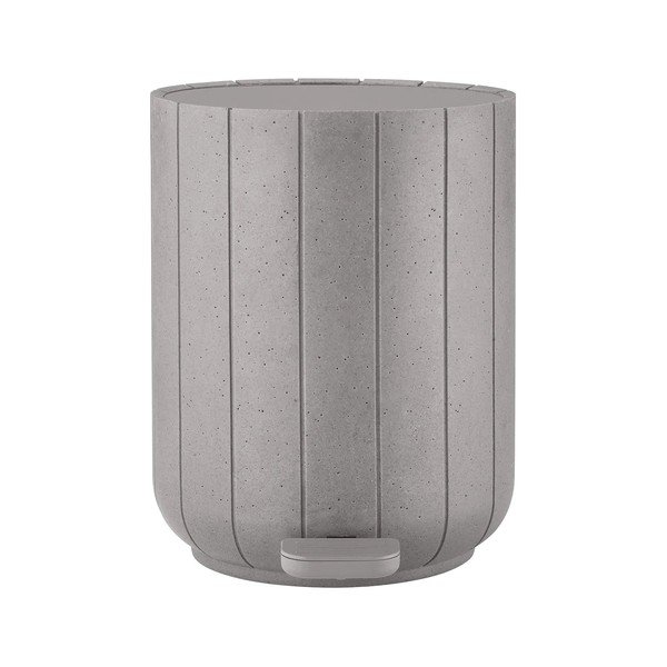 Svetlo siv koš za smeti s pedalom iz poliresina 3 l Kua – Blomus