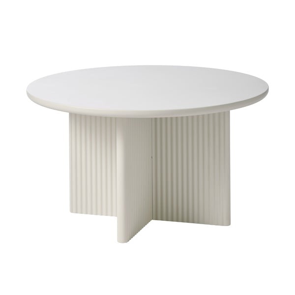 Svetlo siva okrogla mizica ø 80 cm Palma – Unique Furniture-image-1