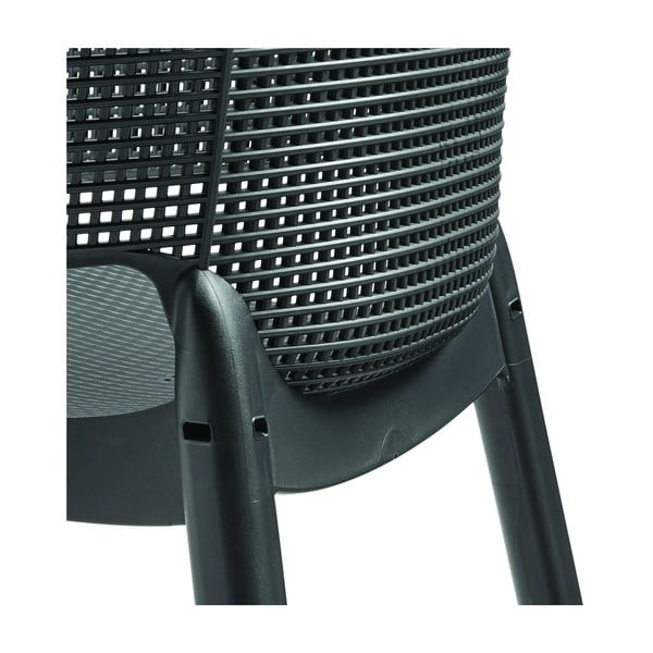 Temno siv plastičen vrtni stol Elisa – Keter-image-1