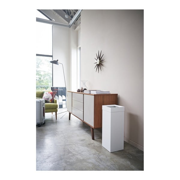 Bel kovinski koš za smeti 27 l Tall – YAMAZAKI-image-1