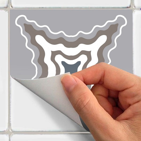 Komplet 9 dekorativnih stenskih nalepk Ambiance Orfeo, 10 x 10 cm-image-1